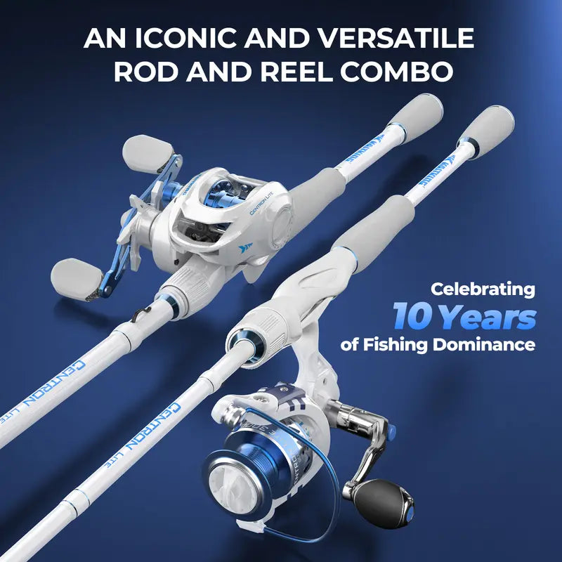 IM6 Graphite Casting Rod & Reel Combo, 2-Piece Fishing Rod with EVA Handle